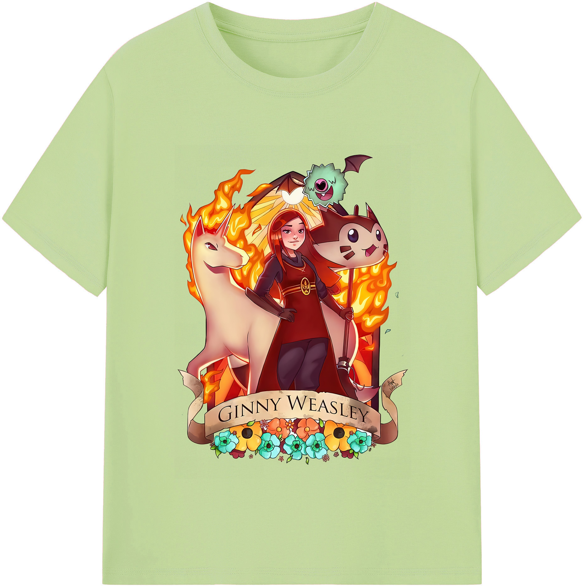 （画像用） Harry Potter ハリー・ポッターシリーズ 綿100％半袖Tシャツ（フロントプリント）